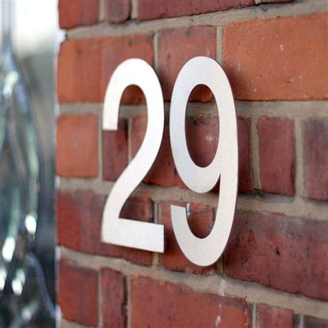 raised tin metal house numbers global|Raised Metal House Number .